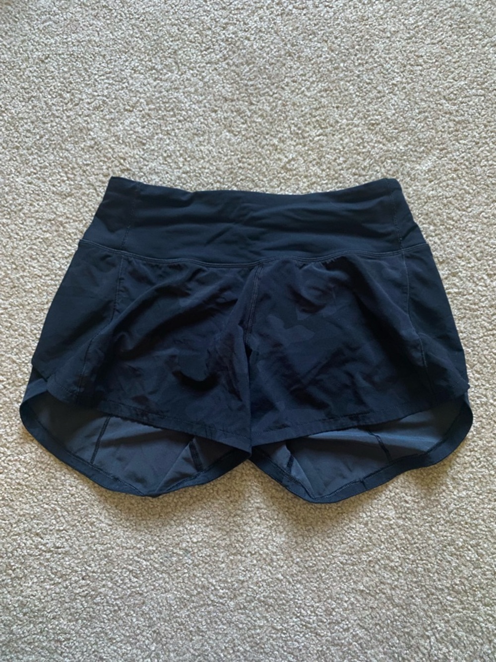 lululemon athletica Black High-Rise Running Shorts